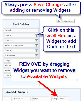 Removing Widgets