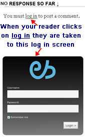 Image of Log in comment