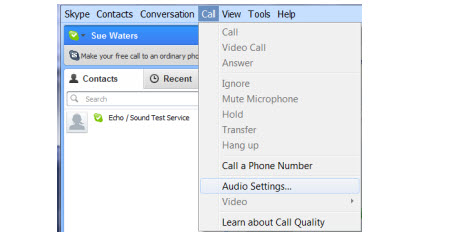 Configuring your audio settings