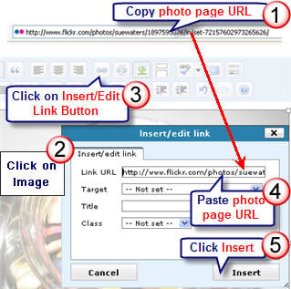 Image of how to link an image to an URL