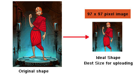 Example of resizing an image