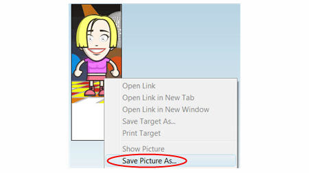 How to save images in Internet Explorer