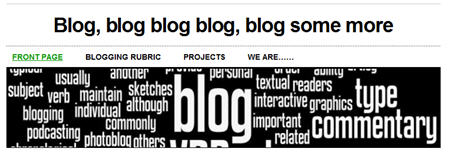 Example of a blog title